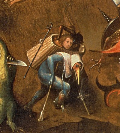 Het Laatste Oordeel (detail) door Hieronymus Bosch